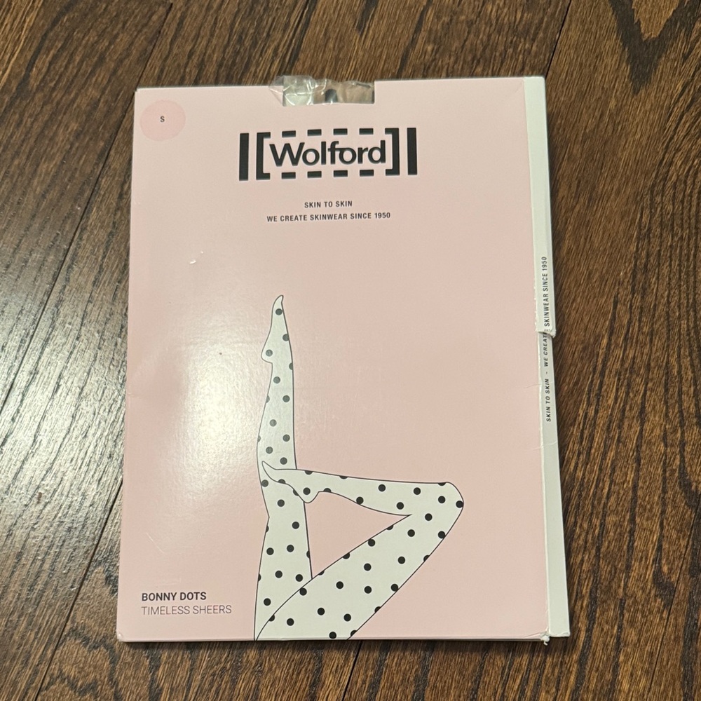 Wolford Pink Bonny Dots Sheer Tights